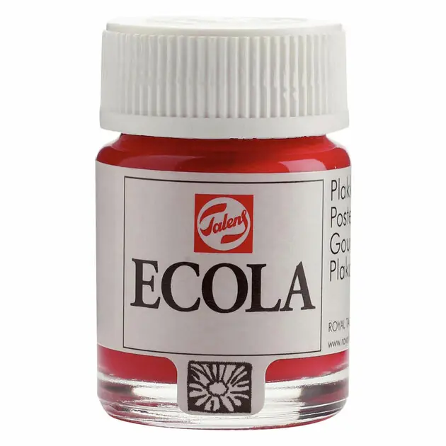 Aanbieding Ecola Plakkaatverf Fles 16ml Karmijn 318