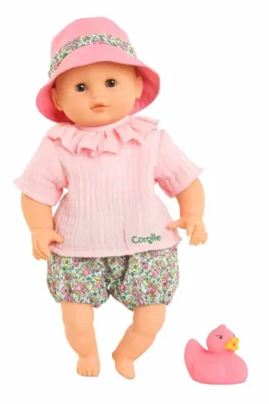 Actieprijs Corolle Badpop Coralie met Badeend - Bloomer, 30cm