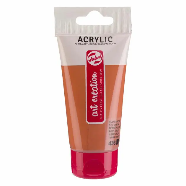 Superprijs Talens Art Creation Acrylverf Tube 75ml Rode Aarde 436
