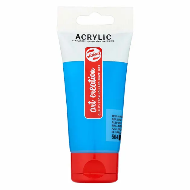 Tijdelijk Beschikbaar Talens Art Creation Acrylverf Tube 75ml Briljantblauw 564