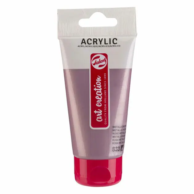 Talens Art Creation Acrylverf Tube 75ml metallicroze 833 Finale Uitverkoop