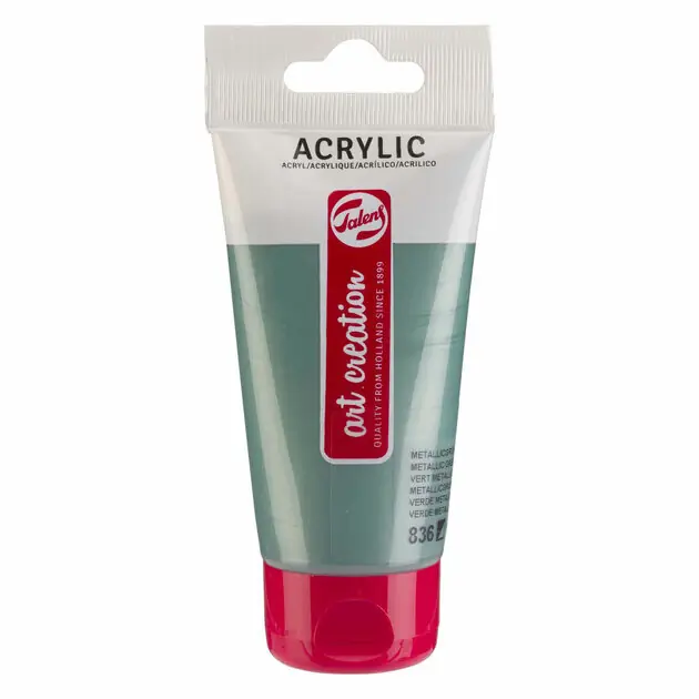 Fabrieksprijs Talens Art Creation Acrylverf Tube 75ml metallicgroen 836