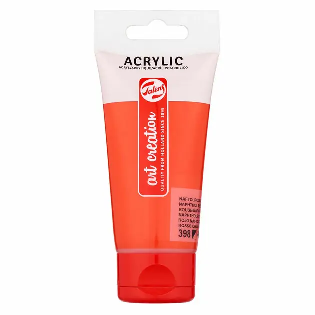 Talens Art Creation Acrylverf Tube 75ml Naftolrood Licht Gereduceerde Prijs