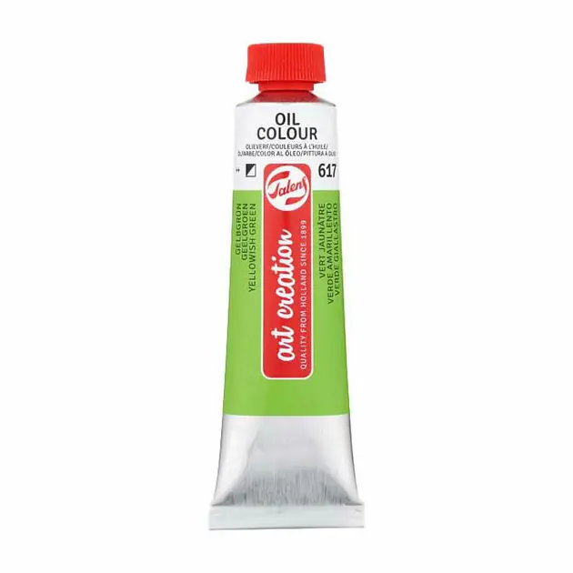 Direct Beschikbaar Talens Art Creation Olieverf Tube 40ml Geelgroen 617