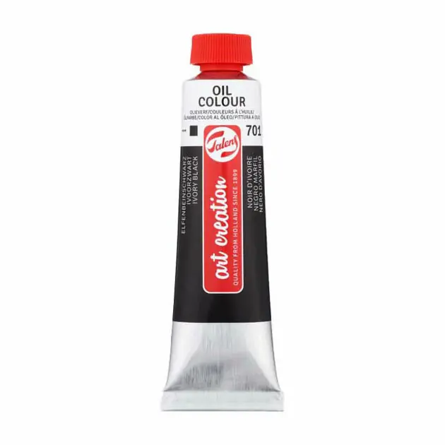 Favoriet Talens Art Creation Olieverf Tube 40ml Ivoorzwart 701