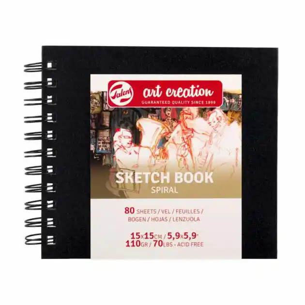 Talens Art Creation Schetsboek Spiraal 15x15cm 110 G 80V Bestel Nu