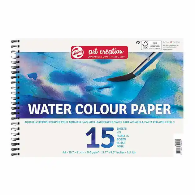 Korting Talens Art Creation Aquarelverfpapier A4 250 G 15 Vellen