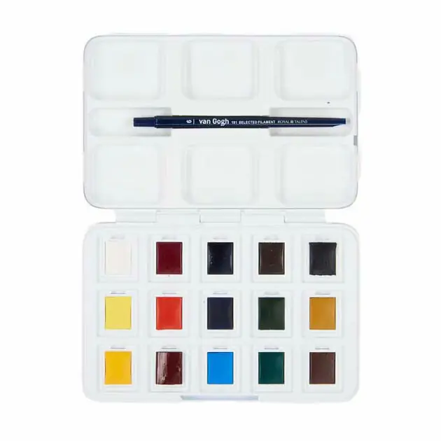 Flitsaanbieding Van Gogh Aquarelverf Pocket Box Basic Kleuren