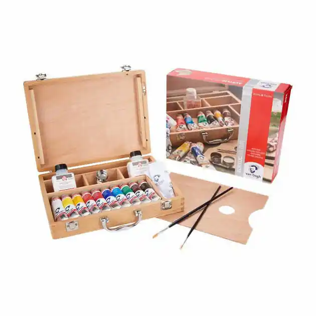 Express Levering Van Gogh Acrylverf In Kist Basic met 10 Kleuren 40Ml