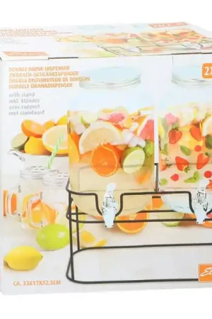 Drankdispenser, 2x4 Liter Actieprijs