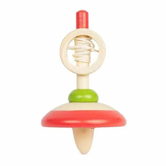 Shop Nu Bigjigs Houten Trekkoord Tol