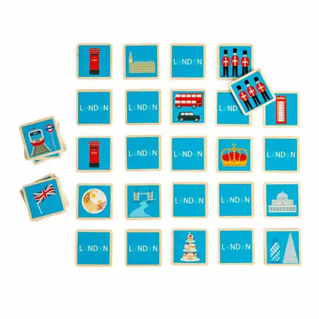 Tijdelijk Beschikbaar Bigjigs Houten Londen Memo Spel