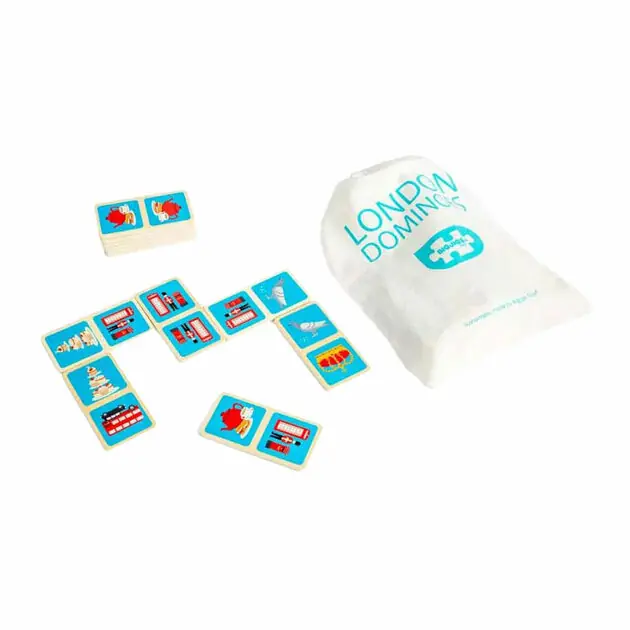Bigjigs Houten Londen Dominospel, 28dlg. Gecertificeerd