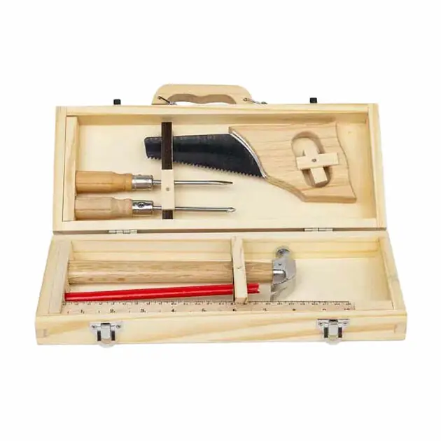 Populair Bigjigs Houten DIY Gereedschapskist, 6dlg.