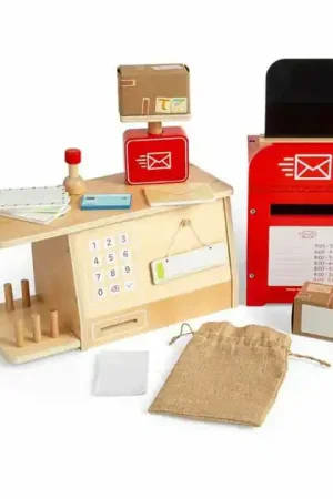 Actieprijs Bigjigs Houten Postkantoor Speelset, 19dlg.