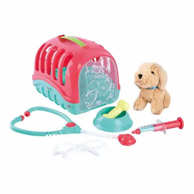Bestel Nu Playgo Dieren Reismandje met Knuffelpuppy - 7dlg.