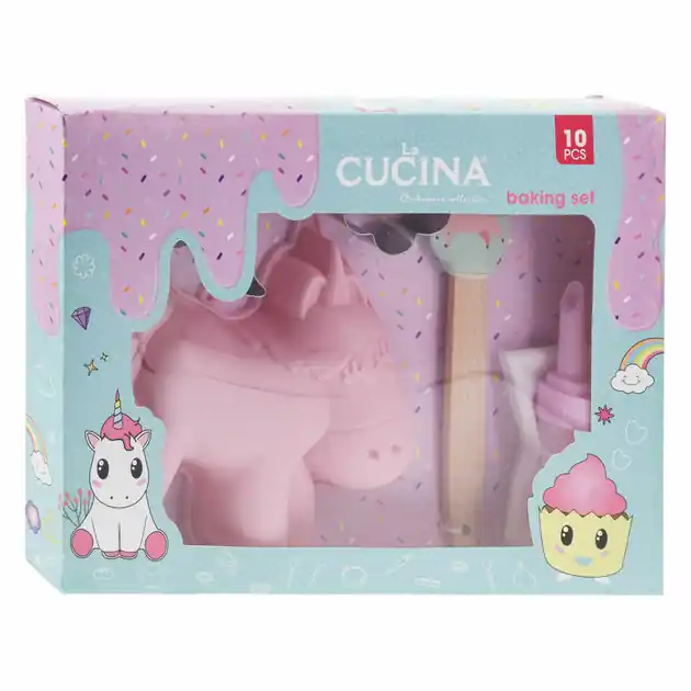 Speciale Aanbieding Bakset Unicorn, 10dlg.