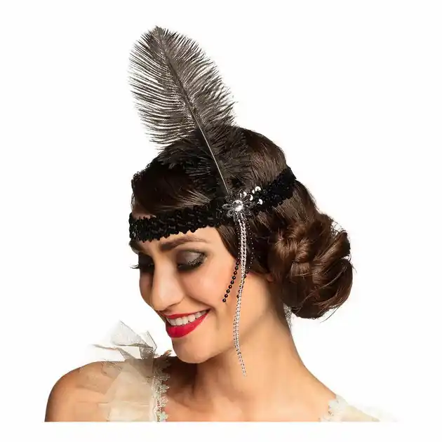 Tijdelijk Beschikbaar Hoofdband Flapper Zwart
