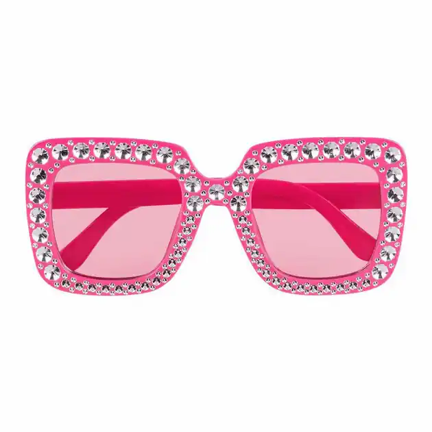 Partybril Bling Bling Felroze Beperkt Aanbod