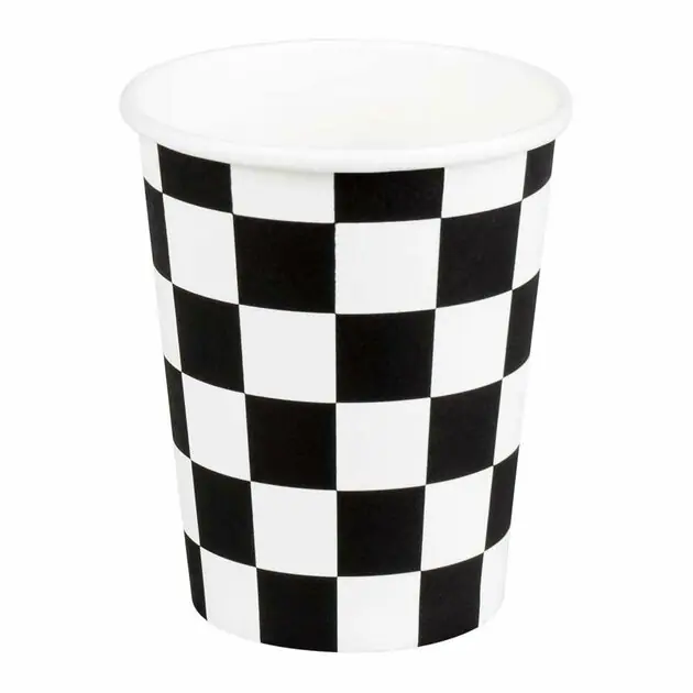 Papieren Bekers Race 250ml, 10st. Korting