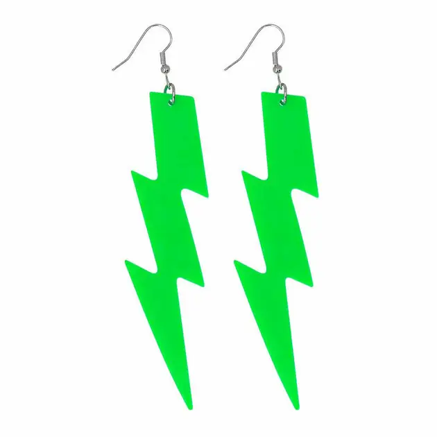 Lage Kosten Oorbellen Flash Neon Groen