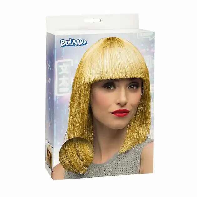 Pruik Crazy Goud Koopje
