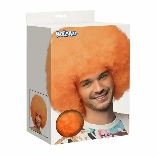Pruik Sugar Neon Oranje Flitsaanbieding