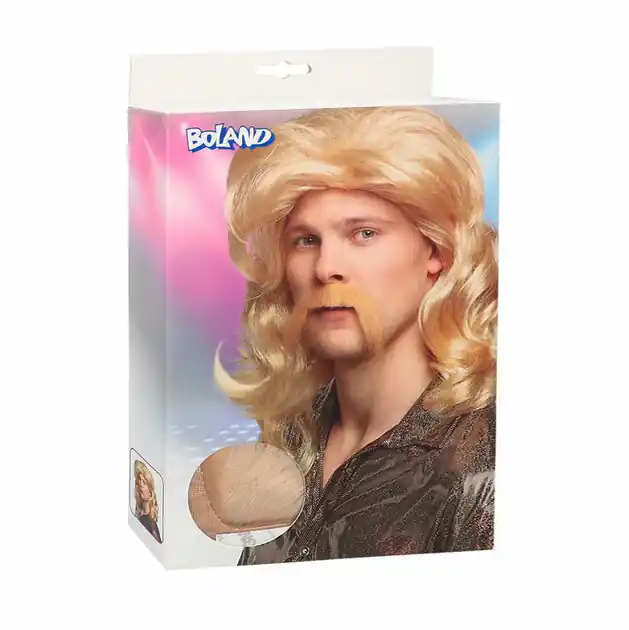 Pruik Barry met Snor Aanbieding