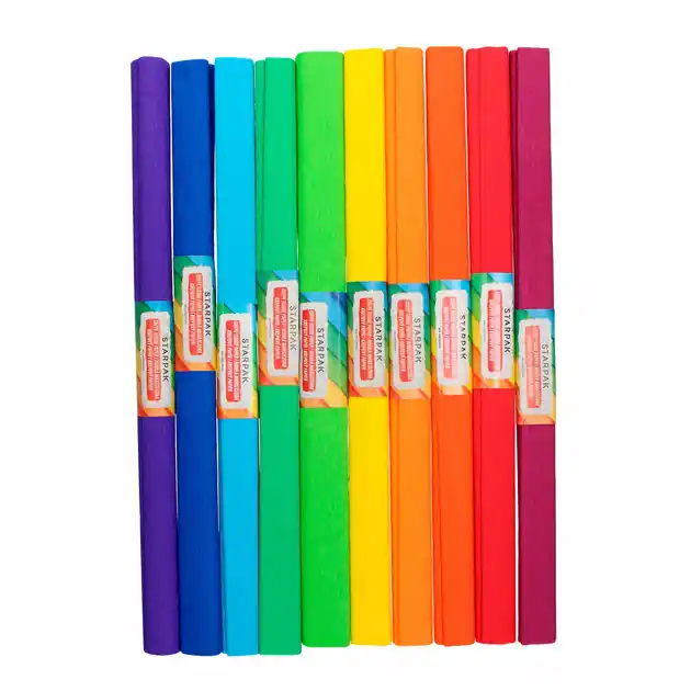 Must-Have Crêpepapier Regenboog, set van 10 kleuren