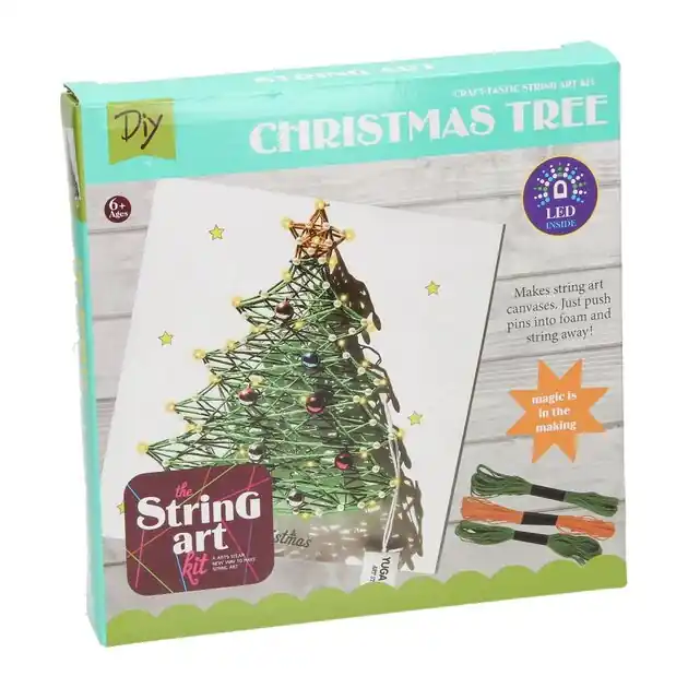 Lage Prijs String Art Kerstboom met LED Lampjes