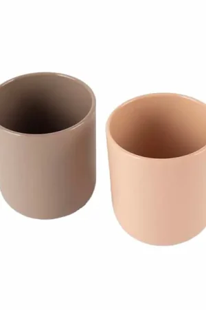 Beperkte Voorraad Dantoy Bekerset Mokka/Beige, 2dlg.