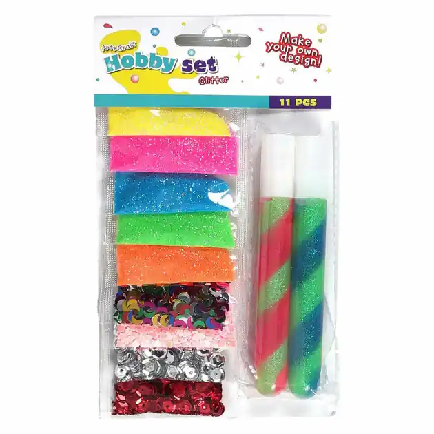 Glitterset, 11dlg. Superprijs