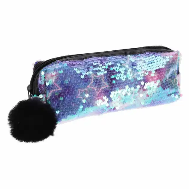 Speciale Aanbieding Etui met Pailletten en Pompom