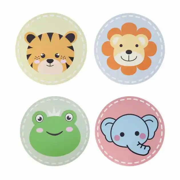 Rechtstreeks Van De Fabrikant Ronde Dierenplacemats Set van 12, 38cm