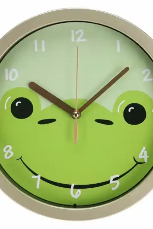 Kinder Wandklok Kikker, 20cm Favoriet