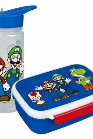 Broodtrommel en Drinkfles Super Mario Direct Verzonden