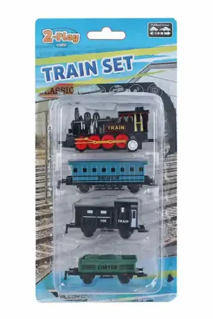 Seizoensaanbieding 2-Play Locomotief met 3 Aanhangers
