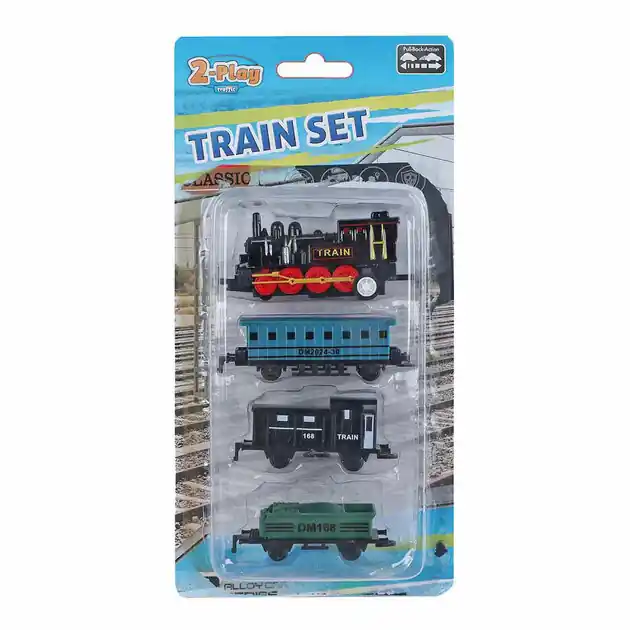 Seizoensaanbieding 2-Play Locomotief met 3 Aanhangers