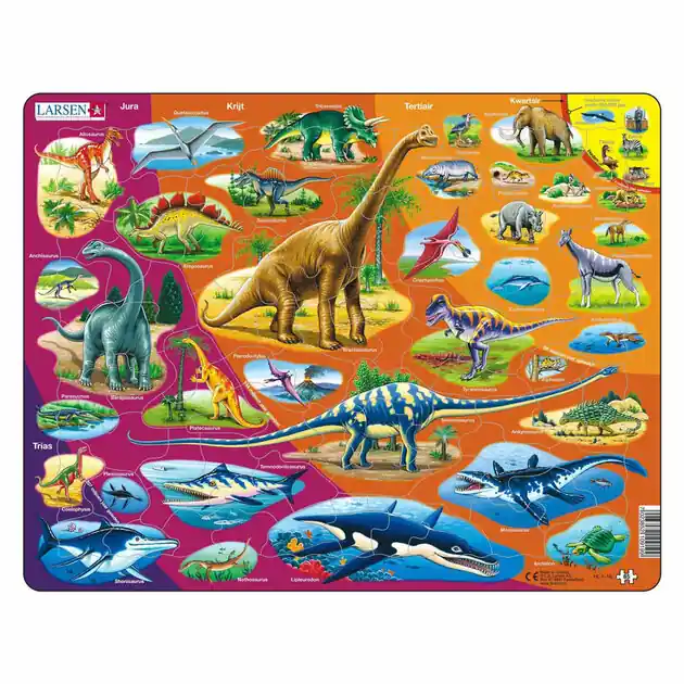 Larsen Legpuzzel Dieren Natuur Historisch, 85st. Gratis Retour
