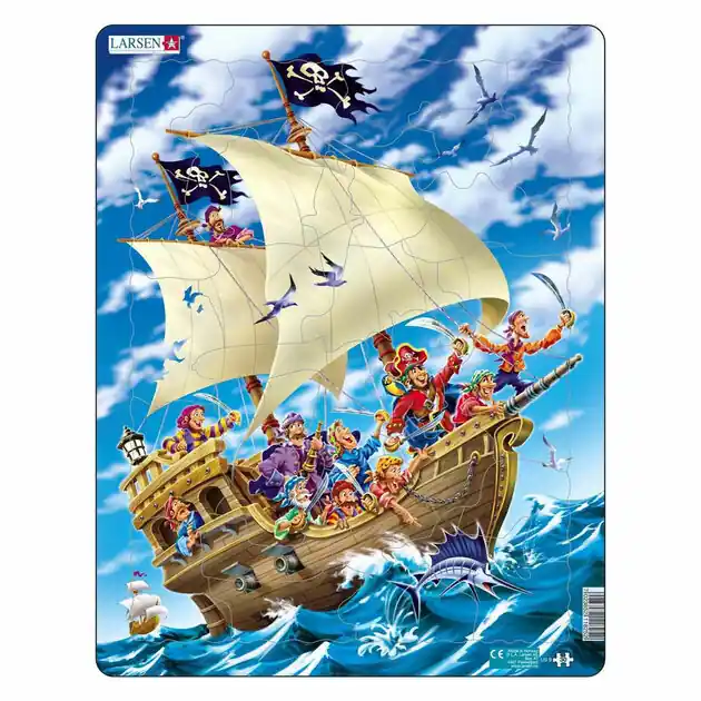 Larsen Legpuzzel Het Piratenschip , 30st. Favoriet
