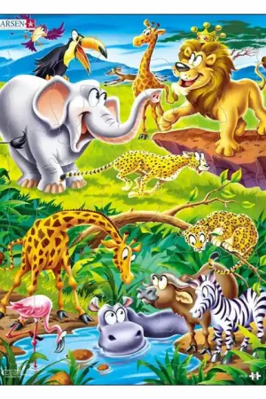 Beperkte Voorraad Larsen Legpuzzel Dieren - Op Safari, 18st.