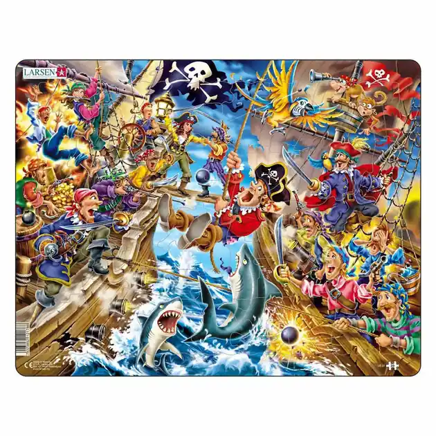 Larsen Legpuzzel Het Piratengevecht, 39st. Fabrieksprijs