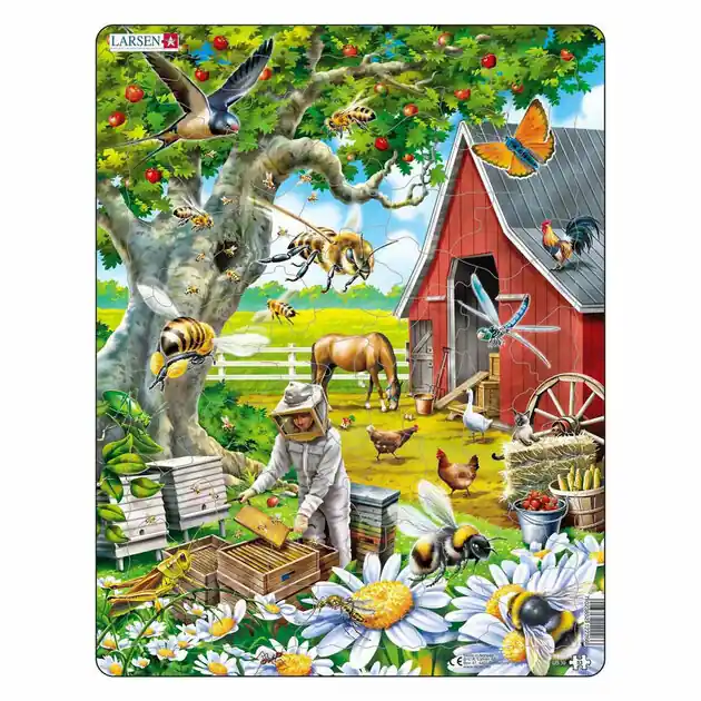 Larsen Legpuzzel Dieren - De imker bij de Bijen, 53st. Express Levering
