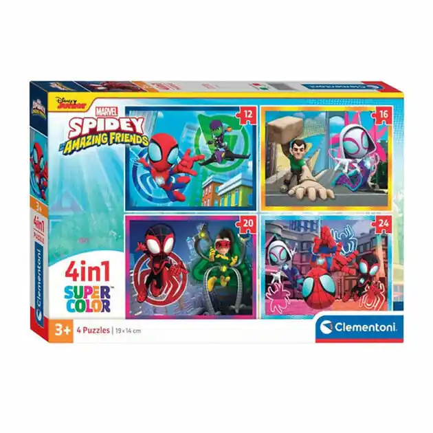 Clementoni Legpuzzel 4in1 Spidey and His Amazing Friends Must-Have