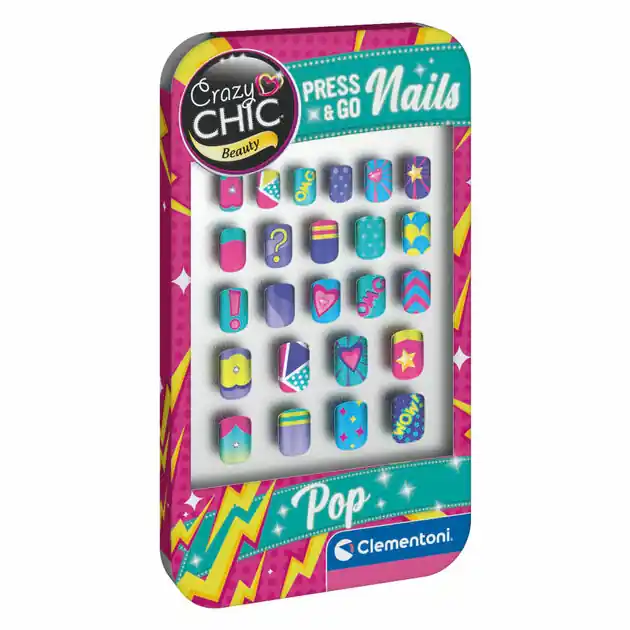 Bestseller Clementoni Crazy Chic Press & Go Nagels - Pop