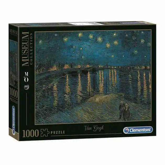 Clementoni Legpuzzel Kunstwerken Sterrennacht boven de Rhône, 1000st. Veilige Betaling