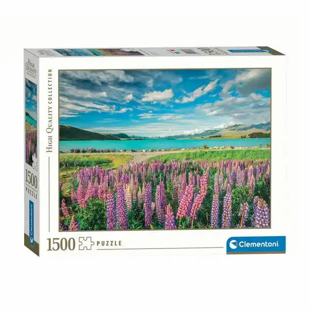 Nu Kopen Clementoni Legpuzzel Bloemen bij Lake Tekapo, 1500st.