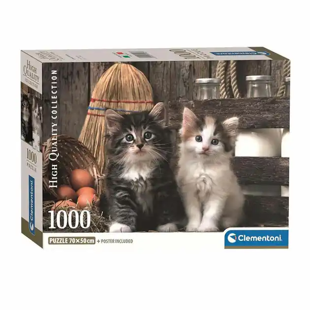 Betrouwbaar Clementoni Puzzel - Schattige Kittens, 1000st.