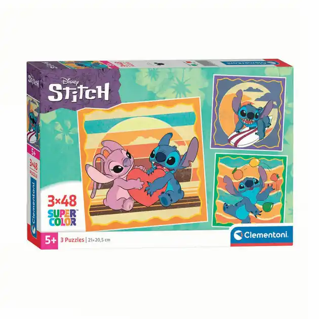 Clementoni Legpuzzel Square Stitch, 3x48st. Korting