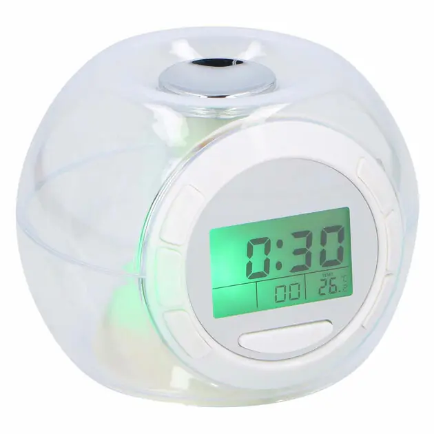 Dagaanbieding Klok en Weerstation, 2 Leds